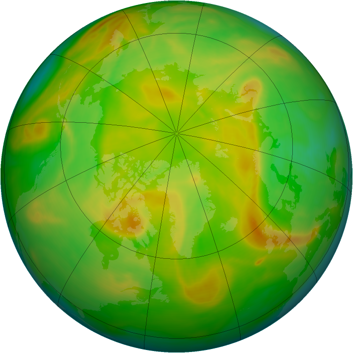 Arctic ozone map for 28 May 2007